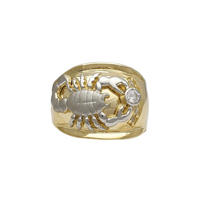 Zirconia Scorpion Men's Ring (14K) Lucky Diamond New York