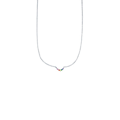 Boomerang Necklace (Silver) - Lucky Diamond