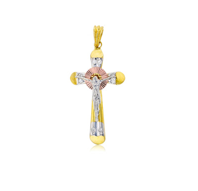Tricolor Crucifix Pendant - Lucky Diamond