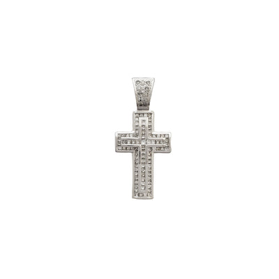 Iced-Out Diamond Cross Pendant (14K) - Lucky Diamond