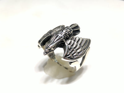 Antique Eagle Ring (Silver) - Lucky Diamond