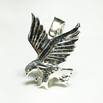 Miniature Bird of Prey Pendant (Silver) - Lucky Diamond