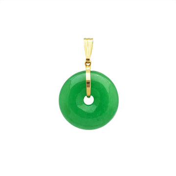 [璧] Jade Pi Disc Pendant (14K)