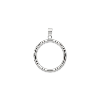 Circle Pendant (Silver) front - Lucky Diamond - New York