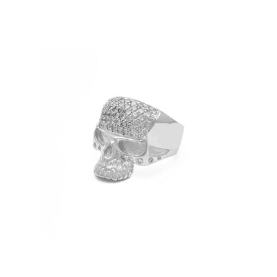 Diamond Skull Head Ring (Silver) right - Lucky Diamond - New York
