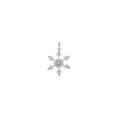 Diamond Snowflake Pendant (Silver) front - Lucky Diamond - New York