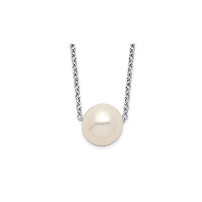Freshwater Pearl Necklace (Silver) main - Lucky Diamond - New York