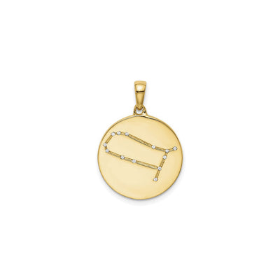 Gemini Zodiac Constellation Medal (Silver) front - Lucky Diamond - New York