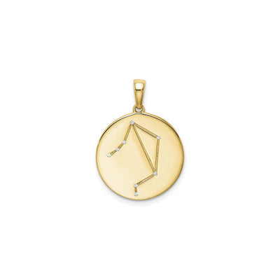 Libra Zodiac Constellation Medal (Silver) front - Lucky Diamond - New York