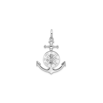 Nautical Compass Anchor Pendant (Silver) main - Lucky Diamond - New York