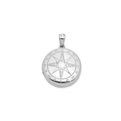 Nautical Compass Locket (Silver) main - Lucky Diamond - New York
