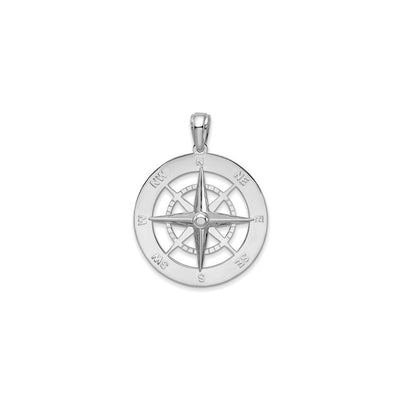 Nautical Compass Pendant (Silver) front - Lucky Diamond - New York
