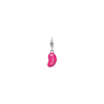 Pink Jelly Bean Pendant (Silver) front - Lucky Diamond - New York