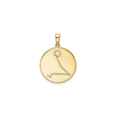 Pisces Zodiac Constellation Medal (Silver) front - Lucky Diamond - New York