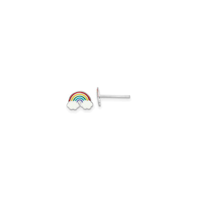 Rainbow Post Earrings (Silver) main - Lucky Diamond - New York