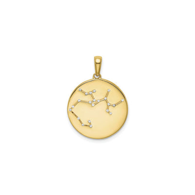 Sagittarius Zodiac Constellation Medal (Silver) front - Lucky Diamond - New York