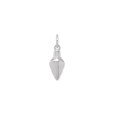 Semi 3-D Arrow Head Pendant (Silver) front - Lucky Diamond - New York