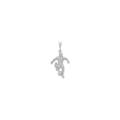 Soccer Player with Ball Pendant (Silver) front - Lucky Diamond - New York