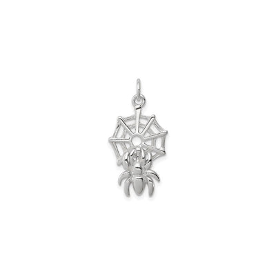 Spider on Web Charm (Silver) main - Lucky Diamond - New York