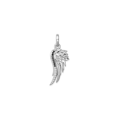 Spiky Angel Wing Zirconia Pendant (Silver) front - Lucky Diamond - New York