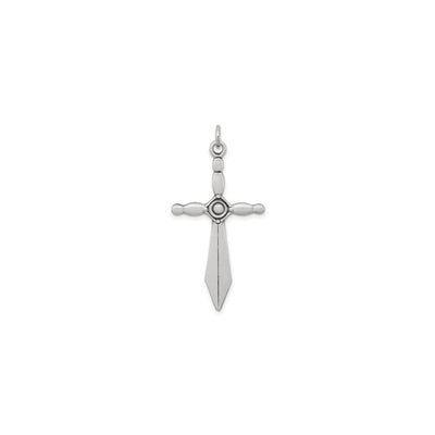 Sword Cross Pendant (Silver) front - Lucky Diamond - New York