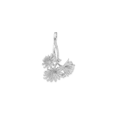 Upside Down Daisies Bunch Pendant (Silver) front - Lucky Diamond - New York