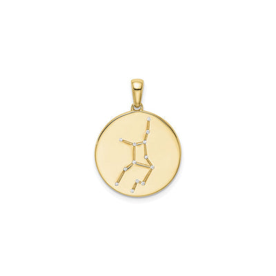 Virgo Zodiac Constellation Medal (Silver) front - Lucky Diamond - New York