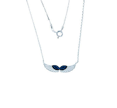 Angel Wing Necklace (Silver) - Lucky Diamond