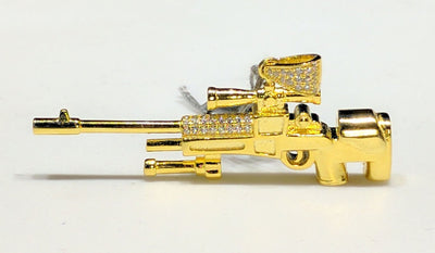 Sniper Rifle Pendant Silver AWP - Lucky Diamond