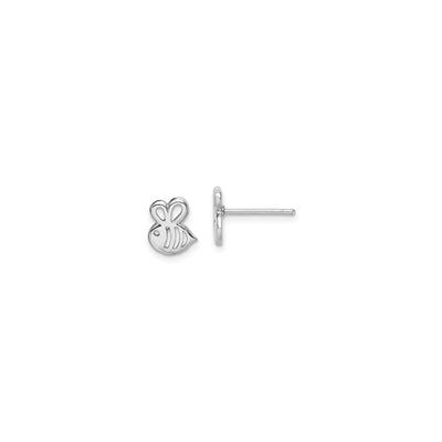 Cute Bumble Bee Stud Earrings (Silver) main - Lucky Diamond - New York